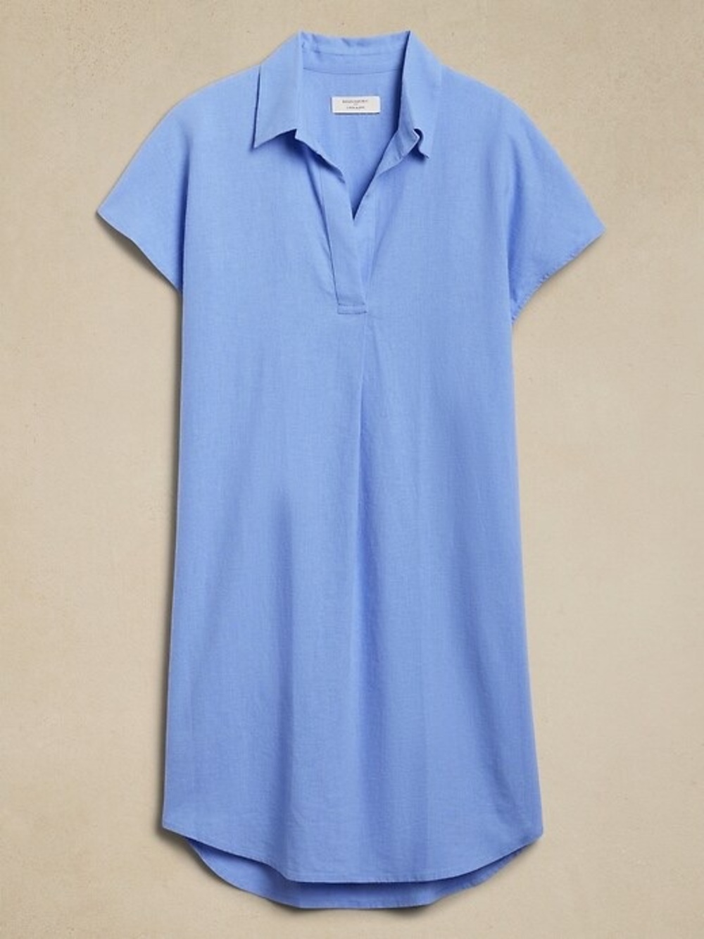 Banana Republic LINEN-BLEND POPOVER MINI DRESS